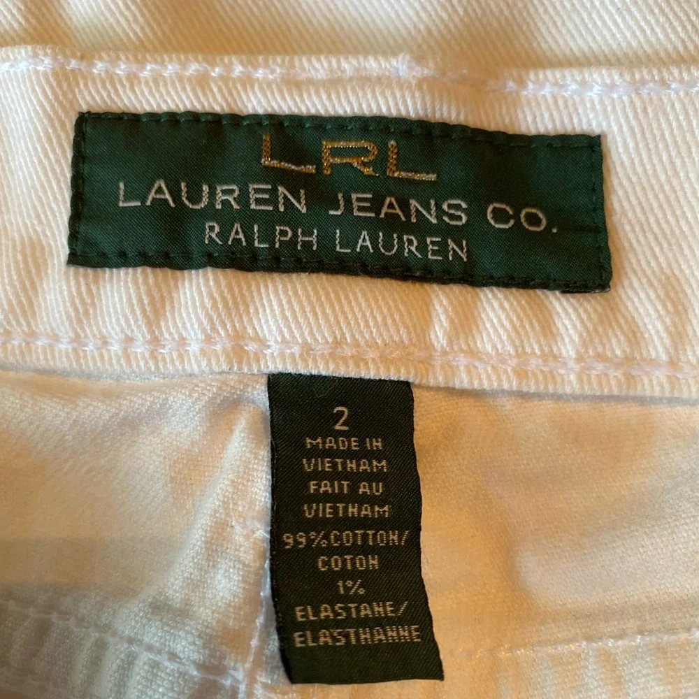 LRL Lauren Jeans - White modern cropped jeans, Size: 2